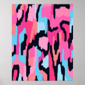 Roze Pop Abstract Poster (Voorkant)