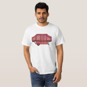 roze pop omhoog camper design t-shirt (Voorkant volledig)