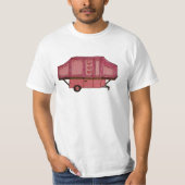 roze pop omhoog camper design t-shirt (Voorkant)