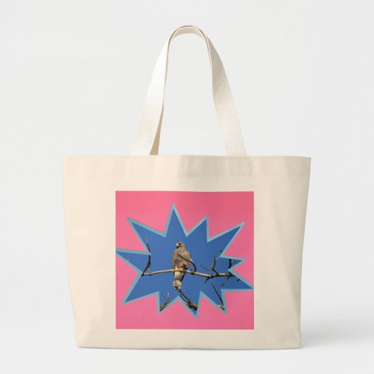 Roze Pop uit Foto Lijst Grote Tote Bag (Voorkant)