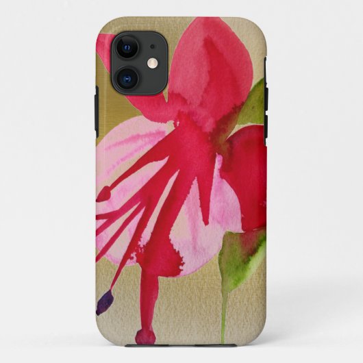 Roze pop waterverf bloem Case-Mate iPhone case (Achterkant)