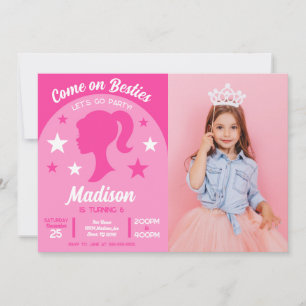 Roze Poppen Beste Vriendinnen Mode Feest Verjaarda Kaart