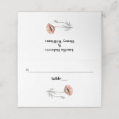 Roze Poppies wilde bloemen bloemenbruiloft (Buitenkant ongevouwen)