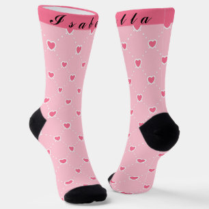 Roze Populaire Valentijnsdag Collectie Sokken