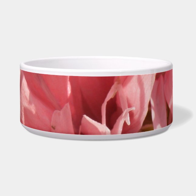  Roze popy Dog Bowl Voerbakje (Voorkant)