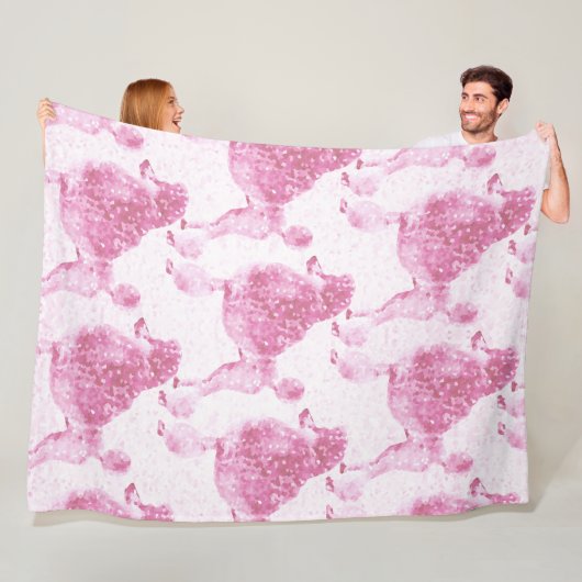 Roze Posh Podle Baby Kinder Fleece Deken (In situ)