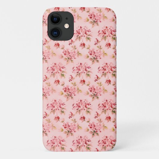 Roze Posies stijl Sweet Art Phone Case (Achterkant)