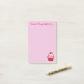 Roze Post-it® notes (Op bureau)