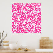  roze Poster (Keuken)