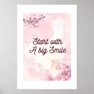 Roze poster