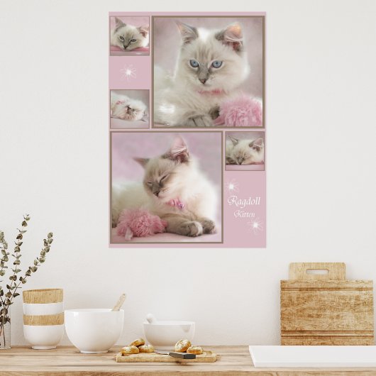 roze poster3 poster (Keuken)