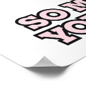 Roze Poster Eye Panda (Hoek)