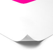 Roze Poster met kikkegels (Hoek)