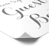 Roze Poster voor het gebarentaal van het witte voe (Hoek)