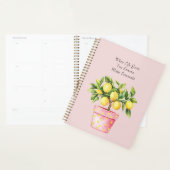 Roze Pot Gele Citroen Plant Planner (Display)