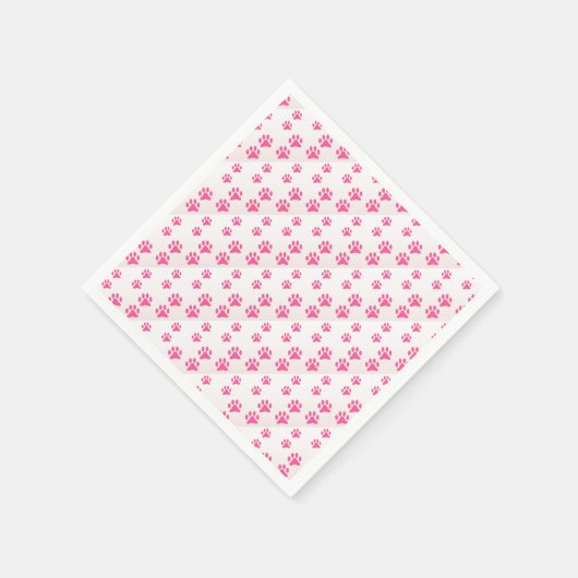 Roze poten - Standaard Cocktail Papieren servetten (Hoek)