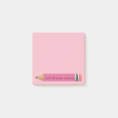 Roze potlood post-it® notes (Voorkant)
