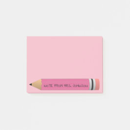 Roze potlood post-it® notes