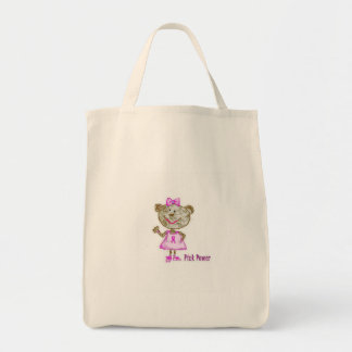 Roze Power Monkey-Tas Tote Bag