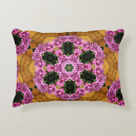 Roze Prancing Posies Accent Kussen