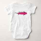 roze prehistorische hagedis romper (Achterkant)