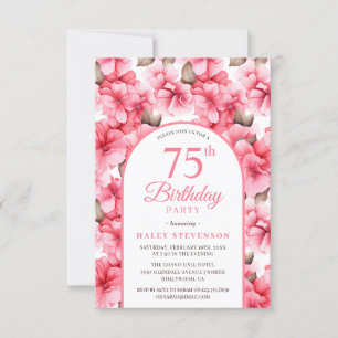 Roze Pretty Garden Bloemrijke Boog Chic 75ste Verj Kaart
