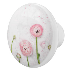 Roze prim Roos Keramische knop/Pull keramische kno Knop