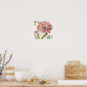 Roze primrose poster (Keuken)