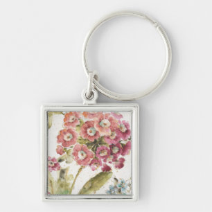 Roze primrose sleutelhanger
