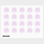 Roze "Princess Approved" Label Sticker (Vel)
