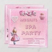 Roze prinses 15th Birthday Spa Party Double Sided Kaart (Voorkant / Achterkant)
