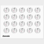 roze prinses Baby shower Stickers (Vel)