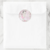  roze prinses Baby shower Stickers (Tas)