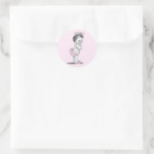  roze prinses Baby shower Stickers (Tas)