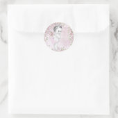  roze prinses Baby shower Stickers (Tas)