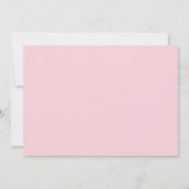 Roze Prinses Baby Shower Uitnodiging (Achterkant)