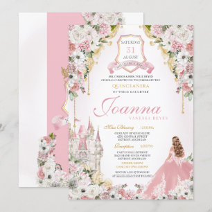 Roze Prinses Blush Goud Koninklijk Kasteel Quincea Kaart