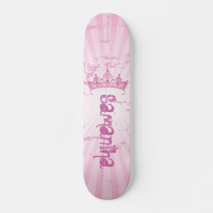 Roze prinses Crown Tiara Comp Skateboard