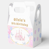 Roze Prinses Kasteel Verjaardagsfeest Favoriet Box Bedankdoosjes (Geopend)