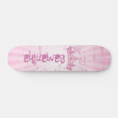 Roze Prinses Kroon Tiara Mini Skateboard (Horizontaal)