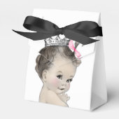 Roze Prinses Meisje Baby shower Bedankdoosjes (Voorkant Zijde)