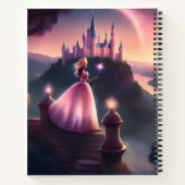 Roze Prinses Spiraal Notebook - Betoverend Notitieboek (Achterkant)