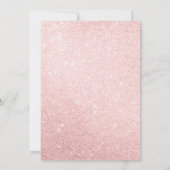 Roze Prinses Sprookje Kroonfeestuitnodiging Kaart (Achterkant)