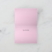 Roze prinses Tiara & Bow Hartelijk dank Bedankkaart (Binnen)