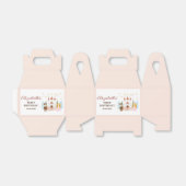 Roze Prinsessen en Ridders Meisje Verjaardag Bedankdoosjes (Uitgevouwen)