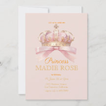 Roze Prinsessen Kroon Sprookje Verjaardag