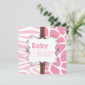 Roze proefdruk kaart (Staand voorkant)