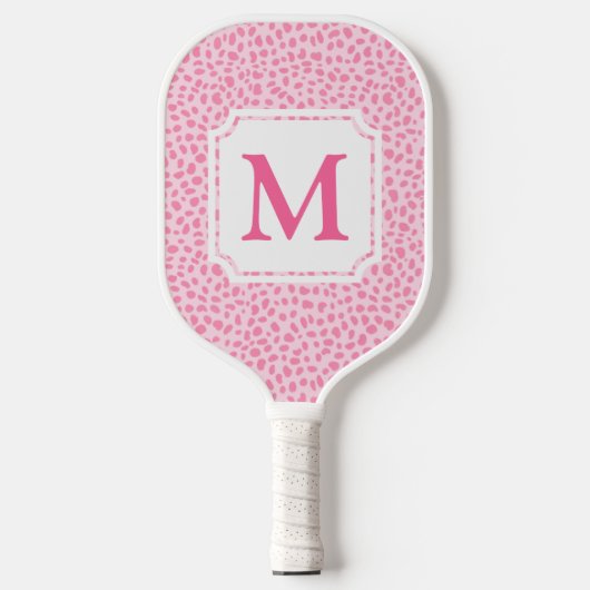Roze proefdruk | Leopard Pickleball Paddle (Voorkant)