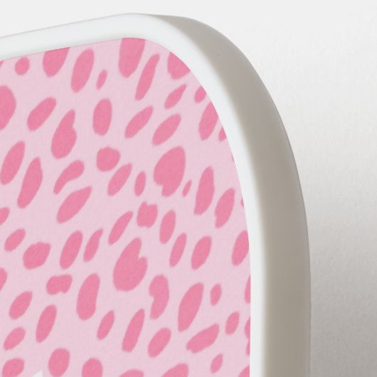 Roze proefdruk | Leopard Pickleball Paddle (Links Detail)