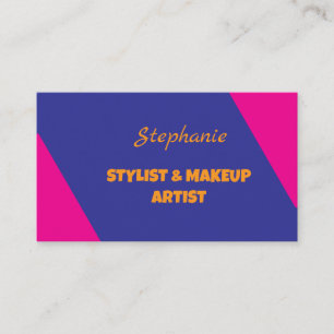 Roze Professioneel Modern Monogram Visitekaartje